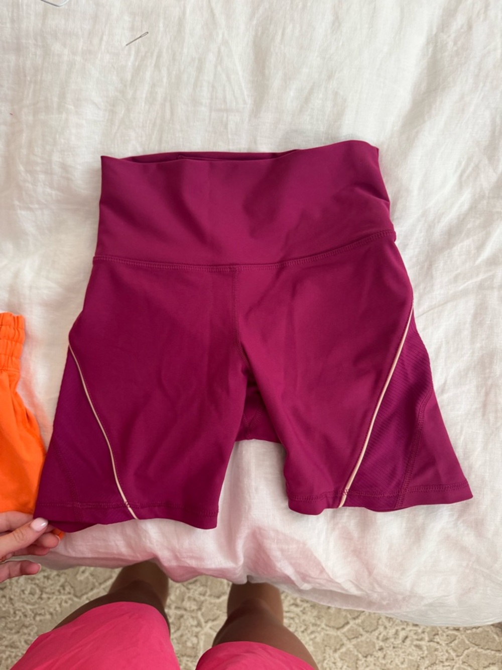 Magenta Biker Shorts